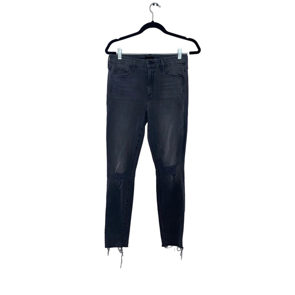 MOTHER The Looker Ankle Fray Jeans in Burning Out Lanterns sz 28